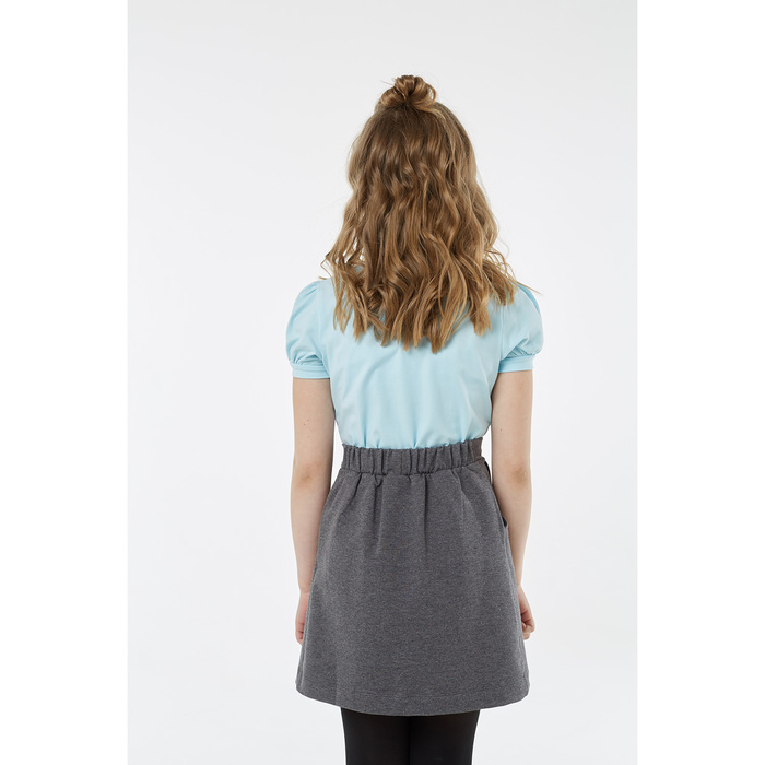 Блузка для девочки, рост 152 см, цвет голубой