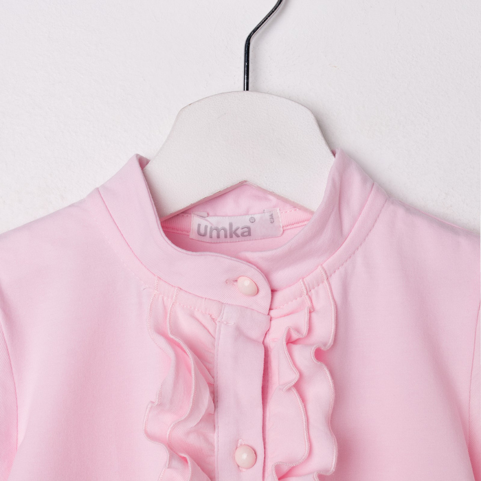 Блузка для девочки, рост 128 см, цвет розовый