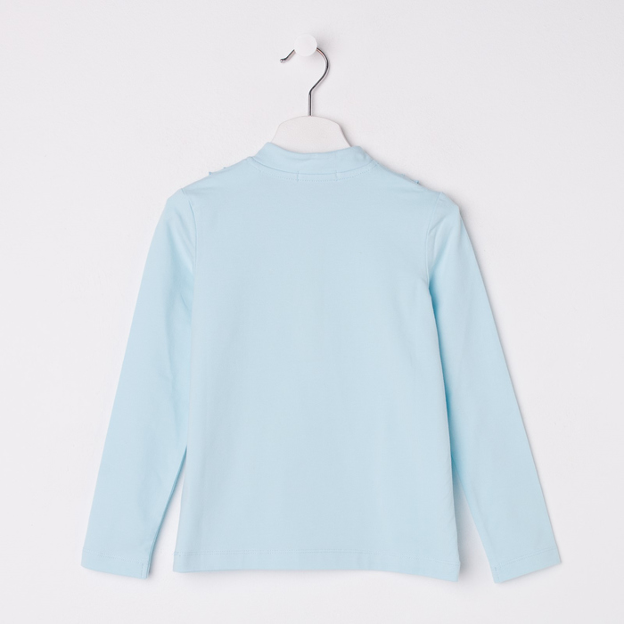 Блузка для девочки, рост 140 см, цвет голубой