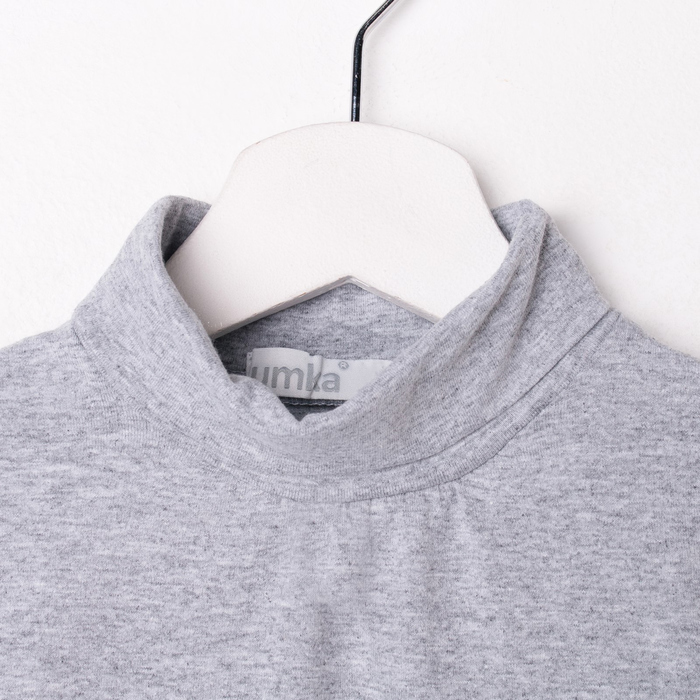 Водолазка для девочки, рост 128 см, цвет меланж