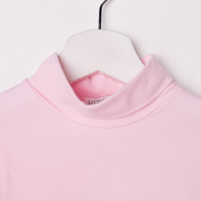 Водолазка для девочки, рост 122 см, цвет розовый