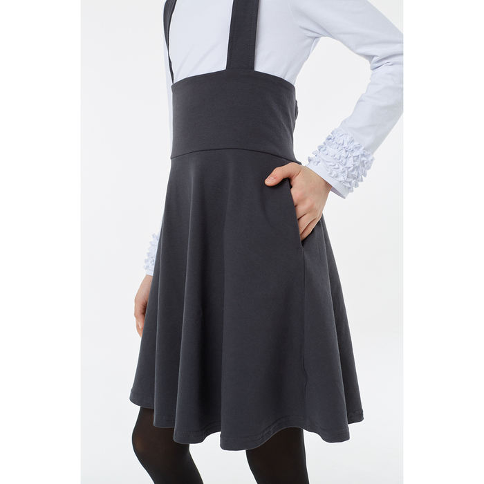 Юбка для девочки, рост 122 см, цвет серый