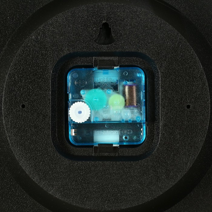 Часы настенные круглые "Хохломские мотивы", d=28,5 см, чёрные