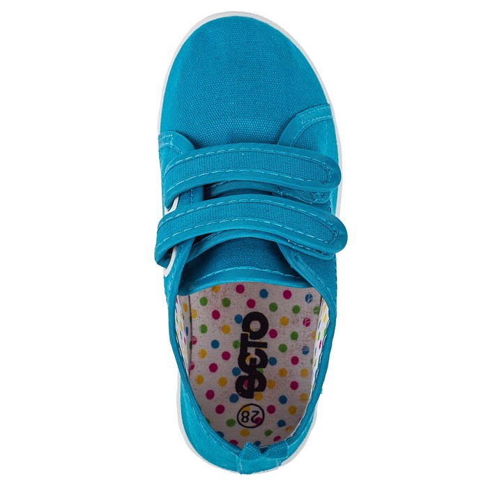 Кеды детские арт. EVA D001, цвет бирюза, размер 29