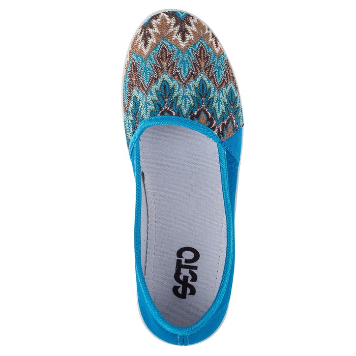 Слипоны женские арт. STK 015, цвет голубой, размер 39