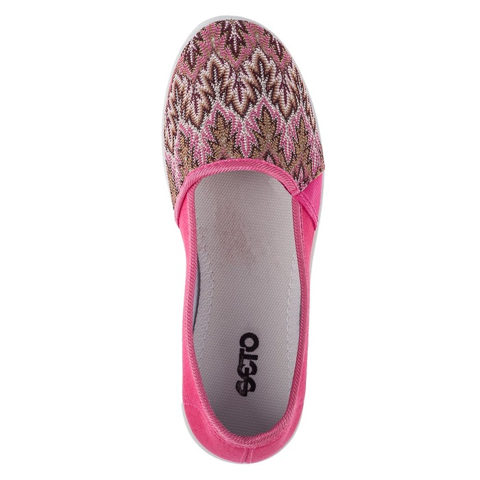 Слипоны женские арт. STK 015, цвет коралл, размер 40