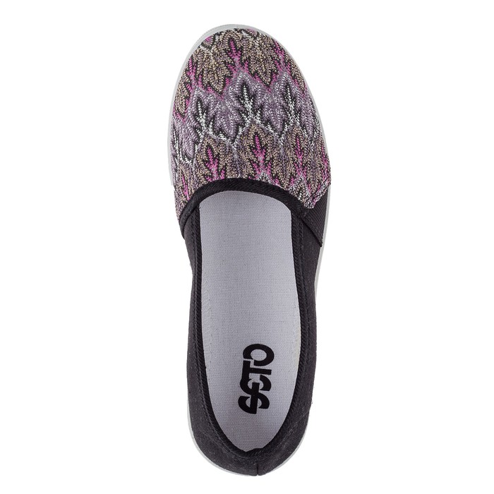 Слипоны женские арт. STK 015, цвет чёрный, размер 39