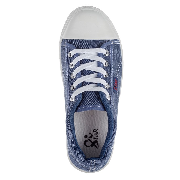 Кеды подростковые арт. КЕ-301, цвет тёмно-синий, размер 40