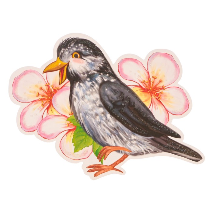 Плакат фигурный "Скворец" А4