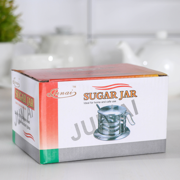 Сахарница 200 мл "Шарм", с ложкой