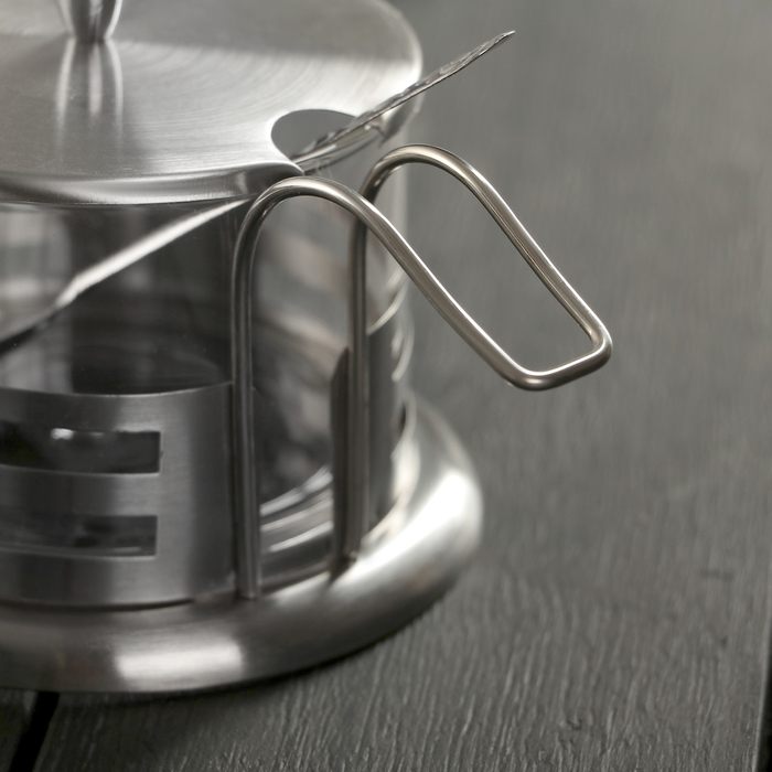 Сахарница 200 мл "Шарм", с ложкой