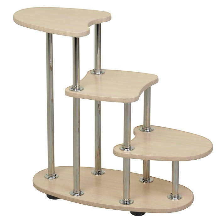 Полка для цветов Фифа 770х300х670 Дуб выбеленный