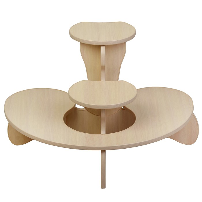 Полка для цветов Багира-2 800х550х520 Дуб выбеленный