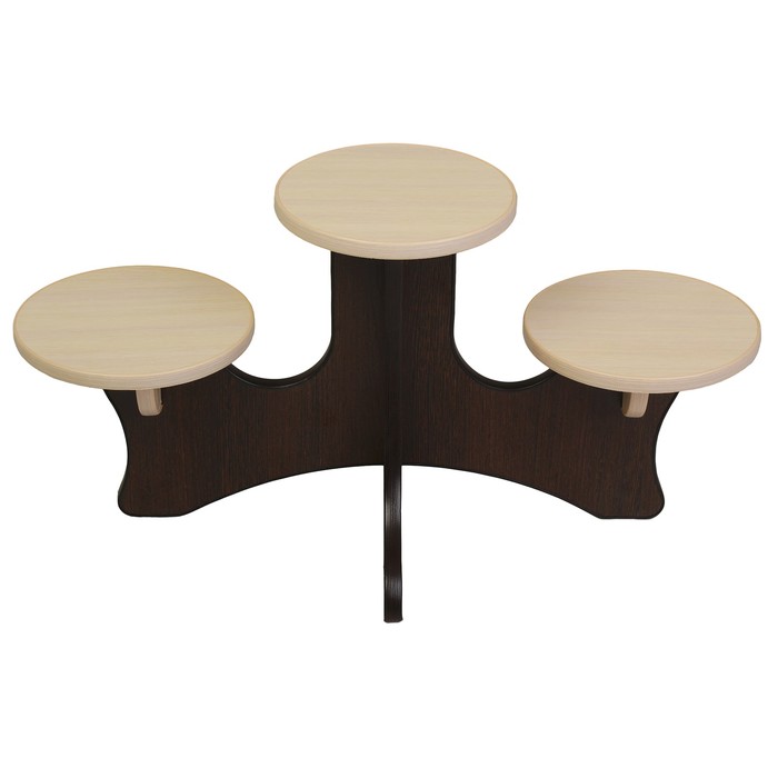 Полка для цветов Марио 770х420х410 Венге/Дуб выбеленный