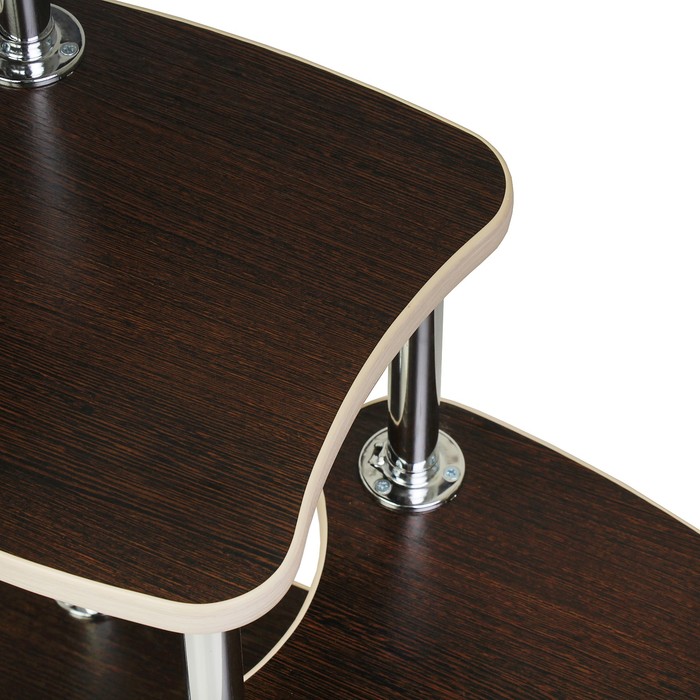 Полка для цветов Фифа 770х300х670 Венге/Дуб выбеленный