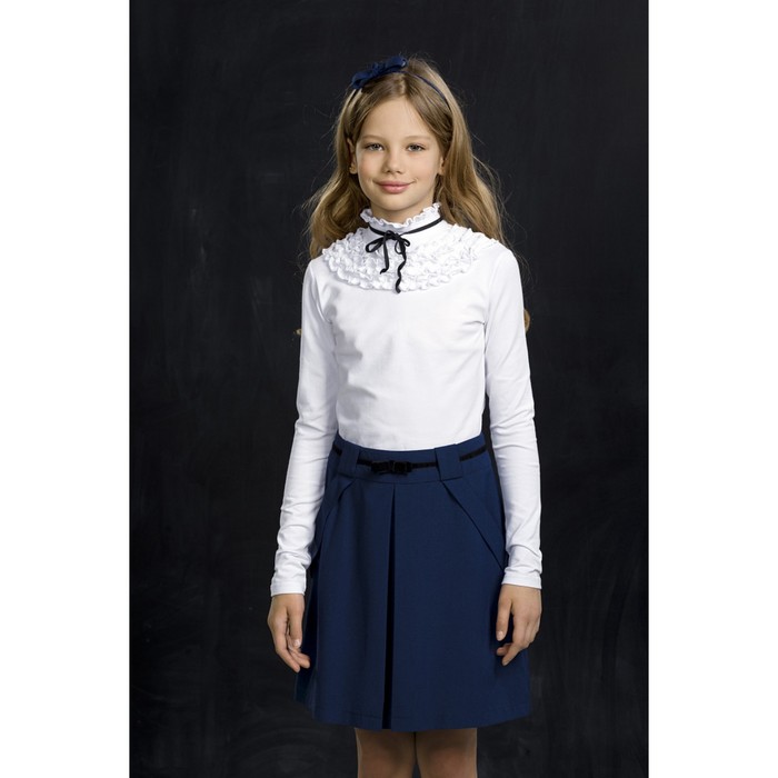 Джемпер для девочки, рост 164 см, цвет белый