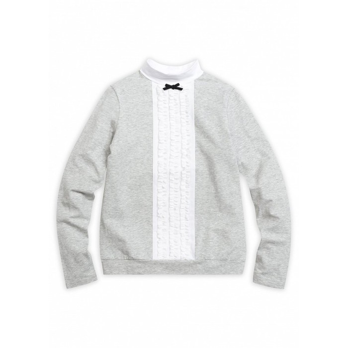 Джемпер для девочки, рост 164 см, цвет серый