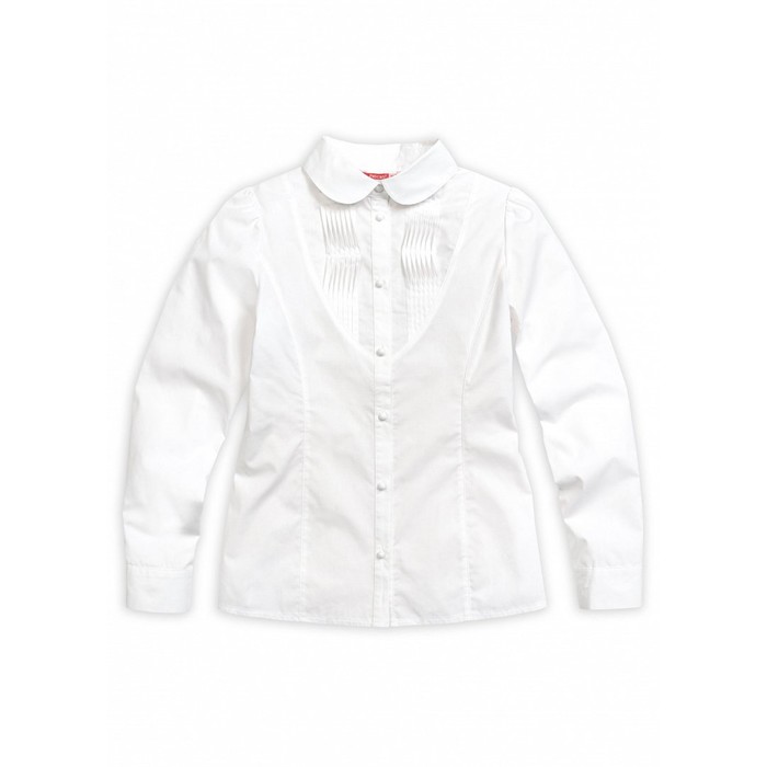 Блузка для девочки, рост 122 см, цвет белый