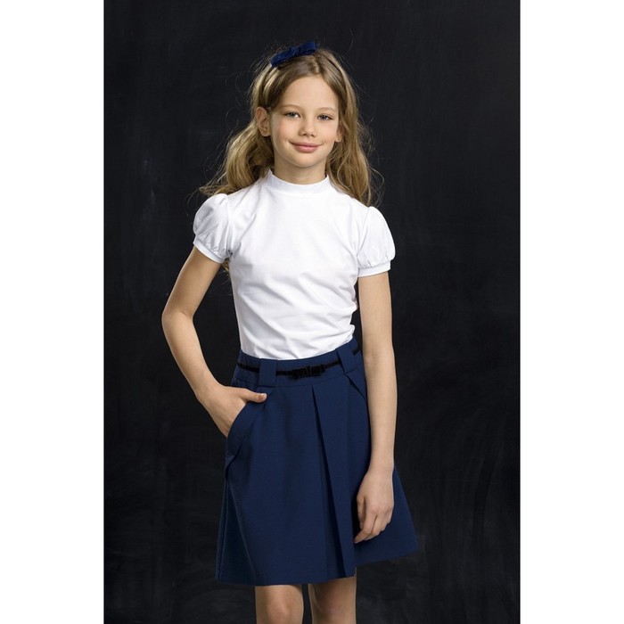 Джемпер для девочки, рост 146 см, цвет белый