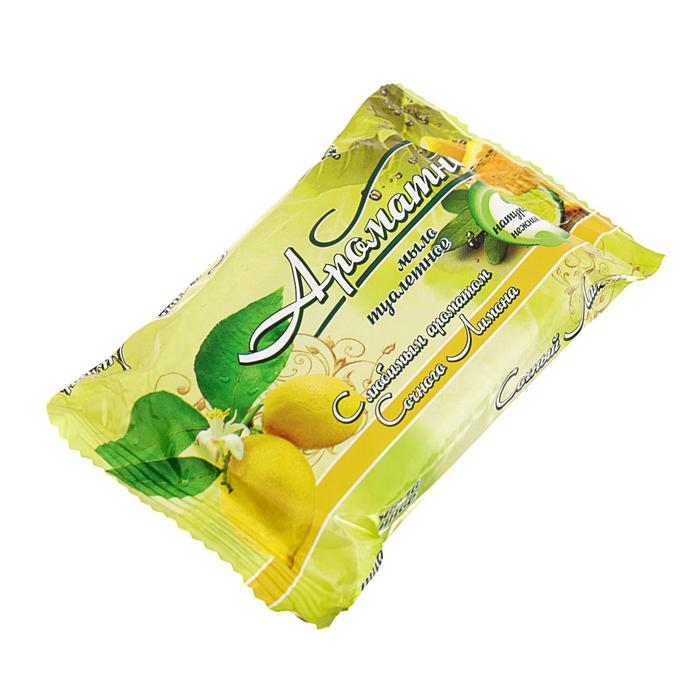 Мыло туалетное «Ароматное» Сочный лимон, 75 гр мыло туалетное ароматное сочный лимон 75 гр 6 шт