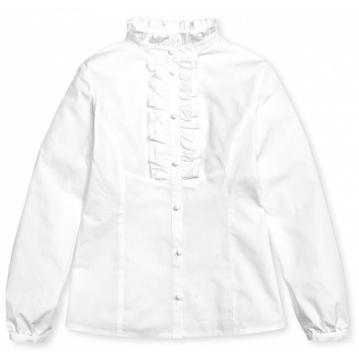 Блузка для девочки, рост 164 см, цвет белый