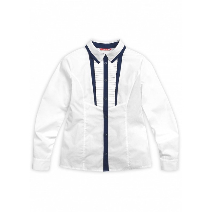 Блузка для девочки, рост 152 см, цвет белый