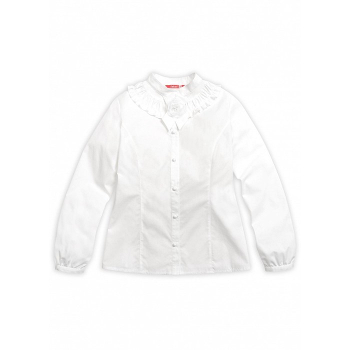 Блузка для девочки, рост 164 см, цвет белый