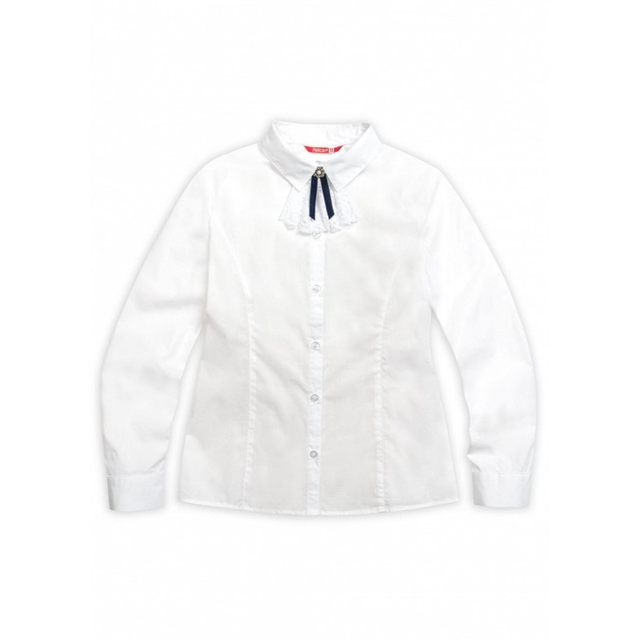 Блузка для девочки, рост 164 см, цвет белый