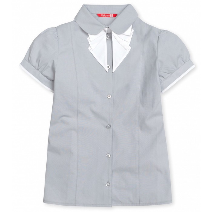 Блузка для девочки, рост 158 см, цвет серый