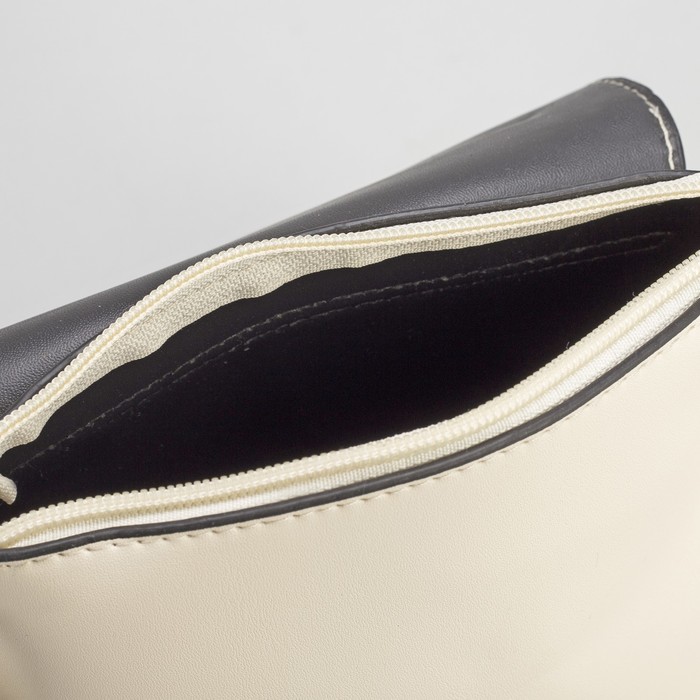 Сумка женская, отдел на молнии, цвет бежевый