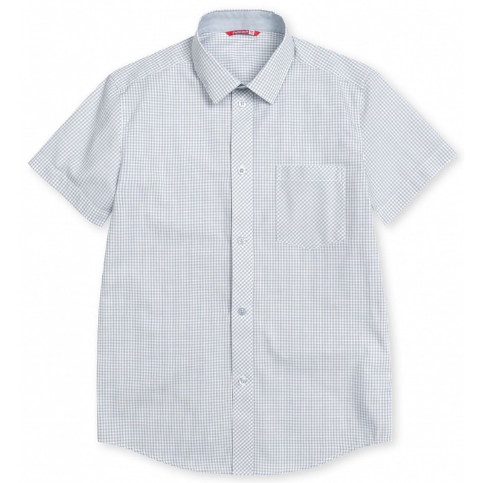 Сорочка верхняя для мальчика, рост 122 см, цвет серый