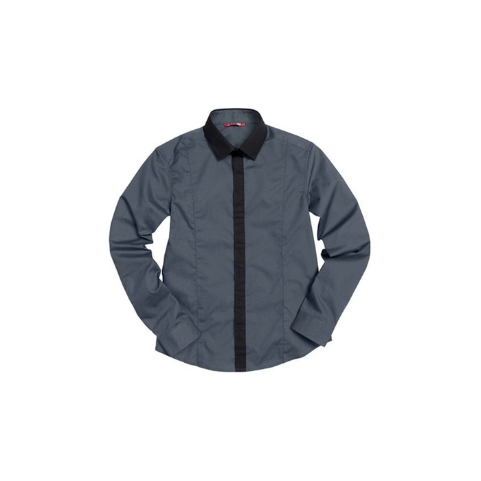 Сорочка верхняя для мальчика, рост 140 см, цвет серый