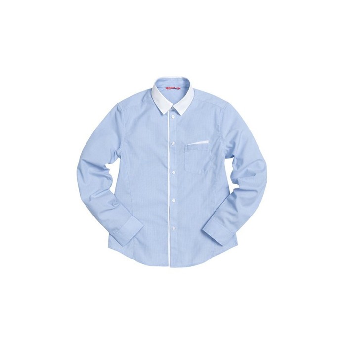 Сорочка верхняя для мальчика, рост 158 см, цвет голубой