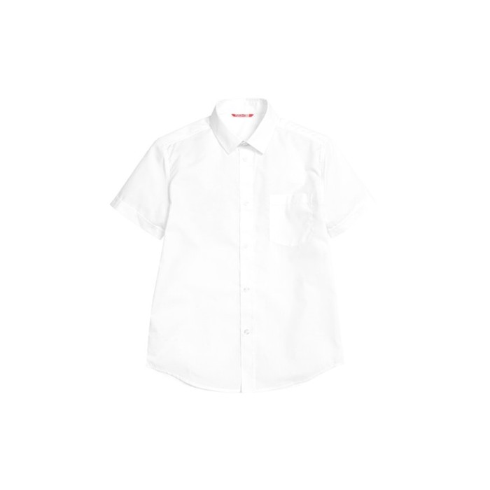 Сорочка верхняя для мальчика, рост 128 см, цвет белый