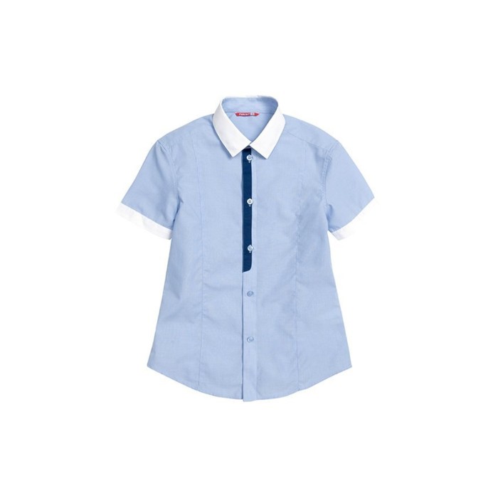 Сорочка верхняя для мальчика, рост 158 см, цвет голубой