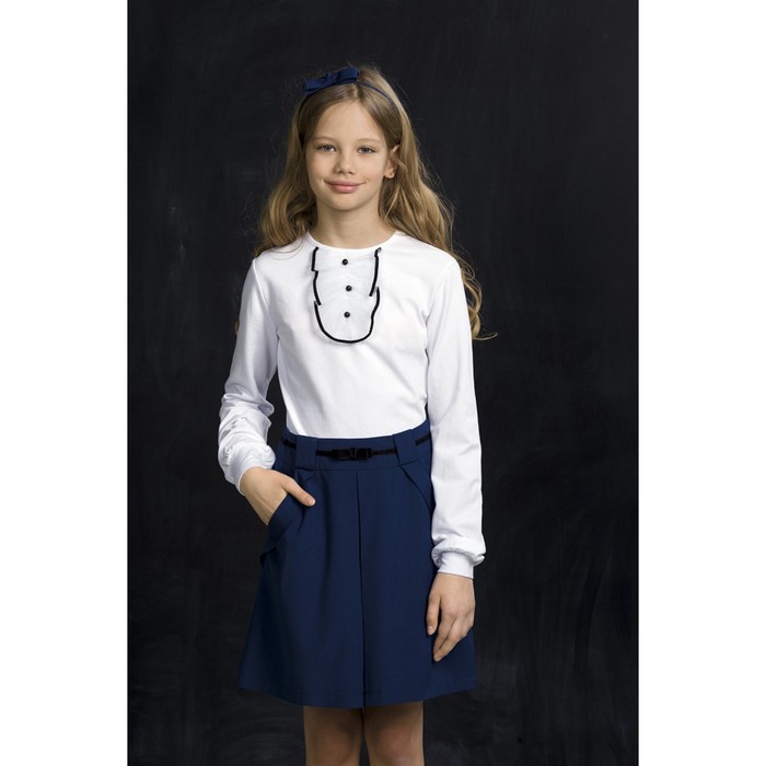 Джемпер для девочки, рост 146 см, цвет белый