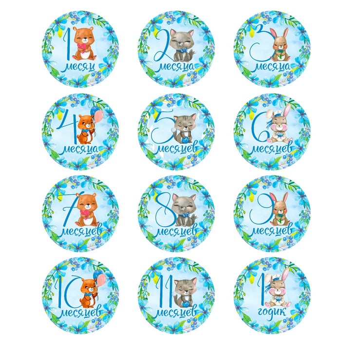 Подарочный набор "Наше солнышко": наклейки для фотографирования (12 шт.), фотоальбом на 36 фото