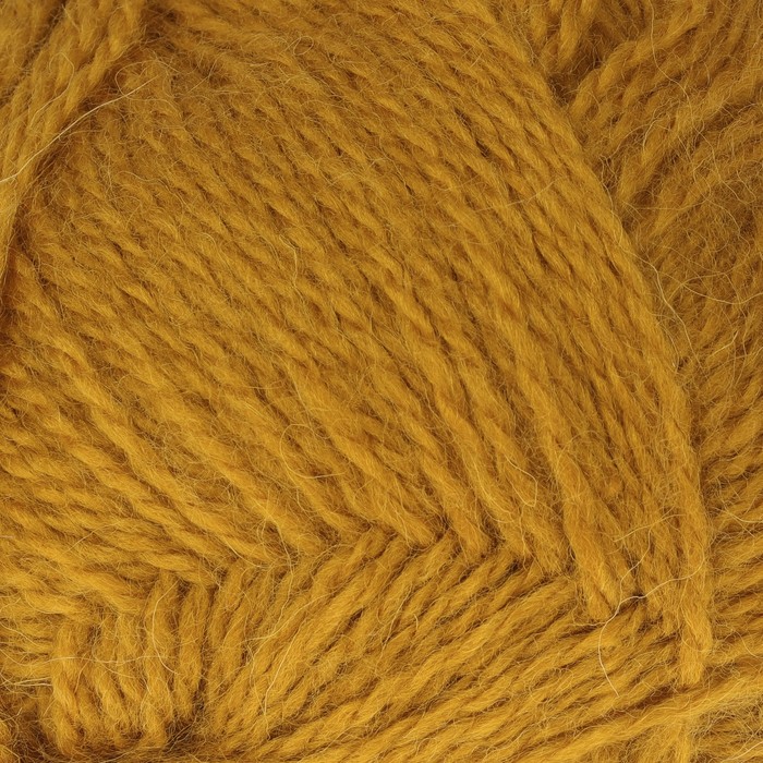 Пряжа "Воздушная" 25%меринос. шерсть, 25%шерсть, 50%акрил 370м/100гр (033 горчица)
