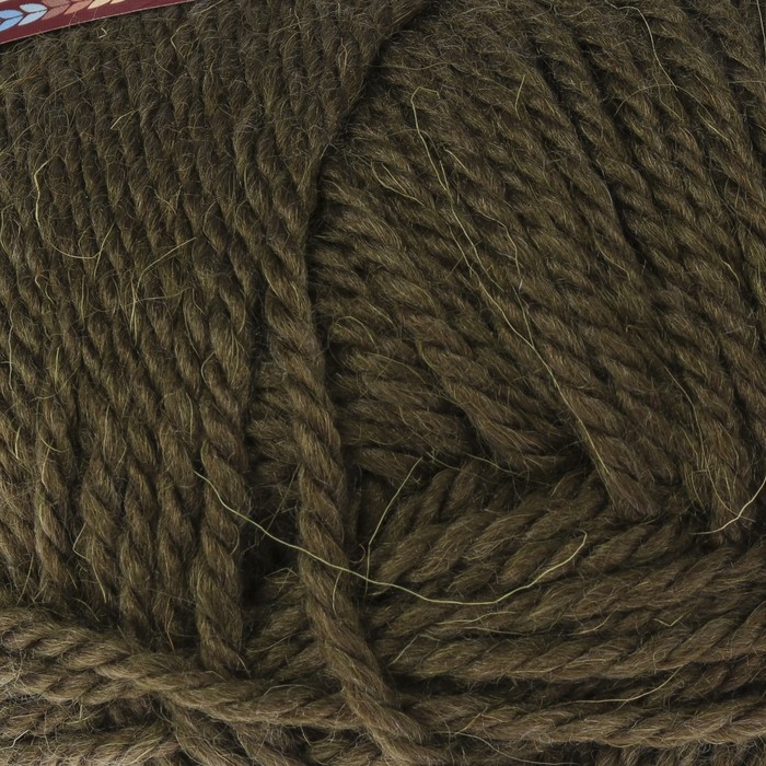 Пряжа "Дворянская" 40% шерсть, 60% акрил 160м/100гр (038 оливков.)