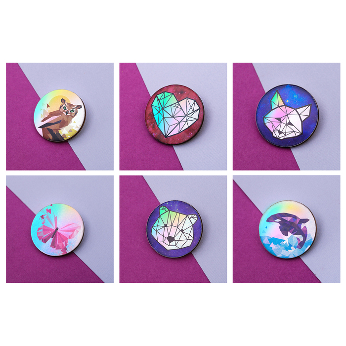 Значок голография "Лиса"