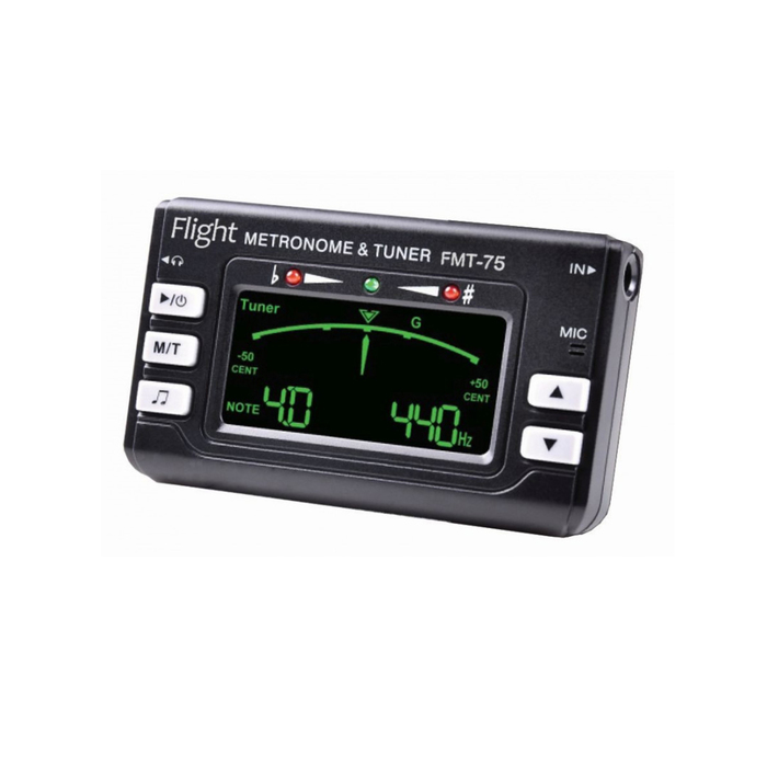 Тюнер FLIGHT FMT-75 (хроматический, гитара, бас-гитара, скрипка, укулеле)