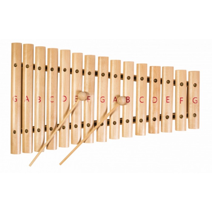 Ксилофон FLIGHT FX-15R  В комплекте:  (15 нот)- 1шт.,палочки-2шт. Состав: дерево, металл