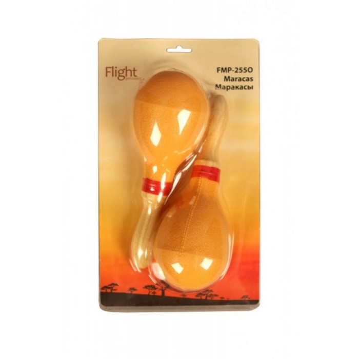 Маракасы FLIGHT FMP-255O - В комплекте: - 1 пара Размер: 25,5х9см