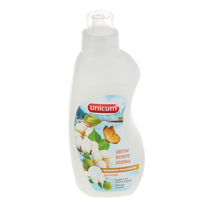 Кондиционер-ополаскиватель для белья Unicum "Цветы белого хлопка", 750 мл