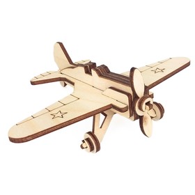 Деревянный конструктор «Военный самолёт И-16» Ош