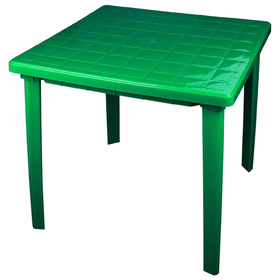 Стол квадратный, столешница 80 х 80 см, высота 74 см, цвет зелёный Ош