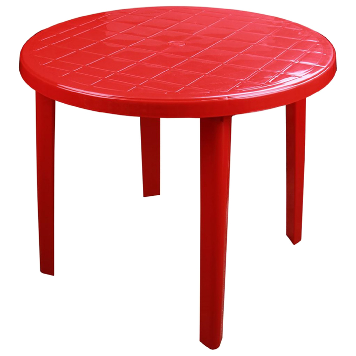 Стол круглый размер 900х900х750, цвет красный