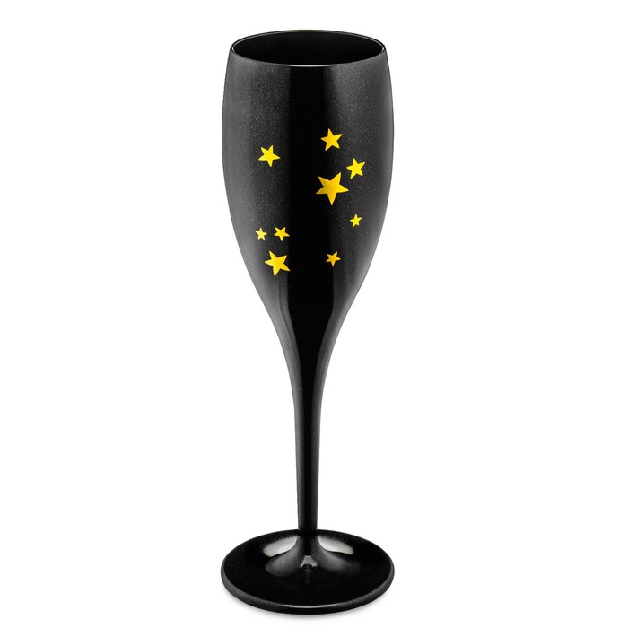 Бокал для шампанского STARS, чёрный