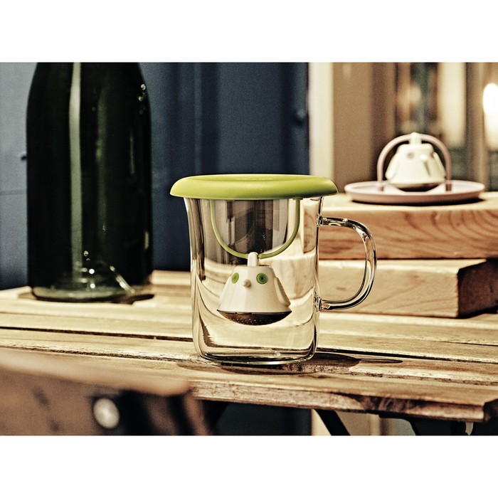 Кружка с заварочной емкостью Birdie Swing, 400 мл, красная