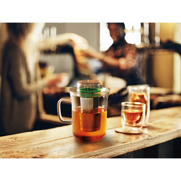 Кружка с заварочным фильтром Me Cup, 400 мл, чёрная